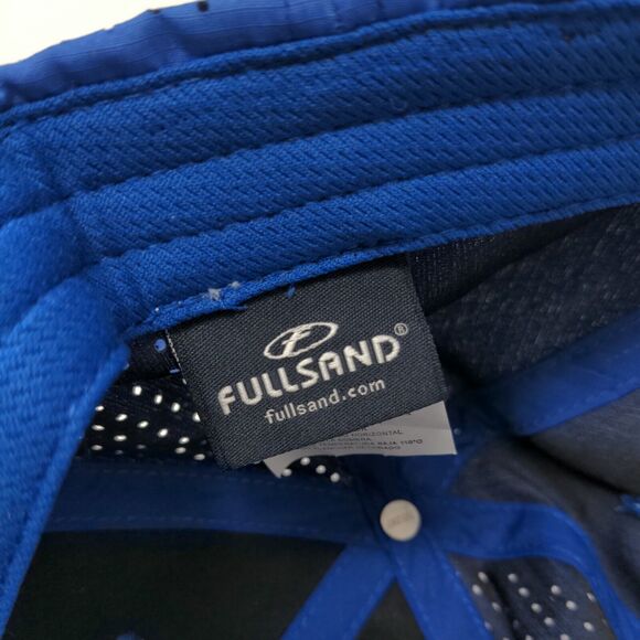 Fullsand UPF 50+ Strapback Hat Blue One Size Adjustable Breathable Polyester - Picture 8 of 9